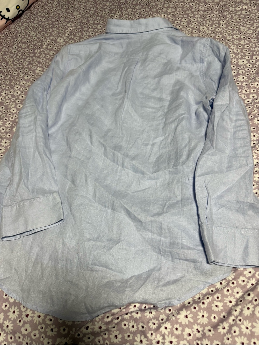 100% European Linen Long Sleeve Shirt - Picture 5 of 5